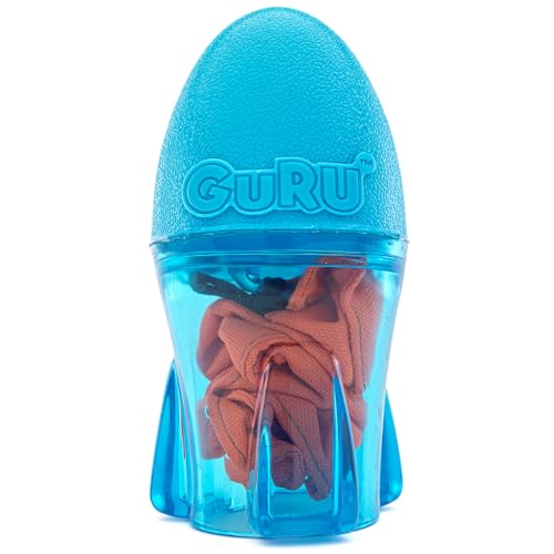 GURU Pet: Bonanza Rocket - Medium - Dog Toy, Blue & Orange, Hides & Dispenses Treats, Durable, Squeaks-Crinkles-Floats, Interactive Tug-Toss-Retrieval