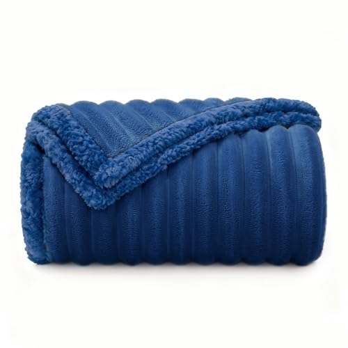 Luciphia Waterproof Dog Blanket for Small Puppy Ultra-Soft Calming Cut Pile Flannel Throw Durable & Warm Furniture Protection for Couch Car Pet Cat Blanket Machine Washable Deep Navy,S(40''x28'') - color: Deep Navy, size: S(40''x28'')
