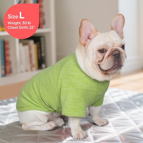 KYEESE 2Pack Dog Sweater, Soft Pet Sweatshirt Stretchy Pullover Dog Sweater for Small Dogs Boy Girl, Lightweight Fleece Pet Shirt Clothes with Sleeves, S - color: 04# 2Pack(Green+Stripe), size: Small (4-8lbs)