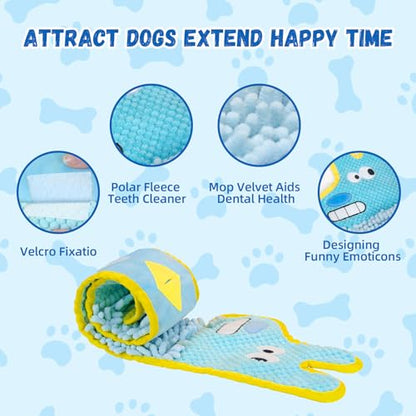WUGO Dog Interactive Puzzle Toys Dog Toy Plushie Enrichment Crinkle Paper Crinkle Snuffle Treat Dispensing Smart Pet Toys Puppy Fun to Keep Them Busy