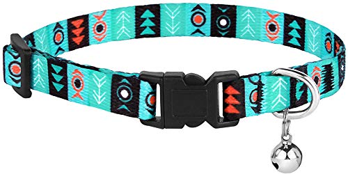 CollarDirect Cat Collar Breakaway with Removable Bell Set of 2 PCS - color: Aztec & Ethnic