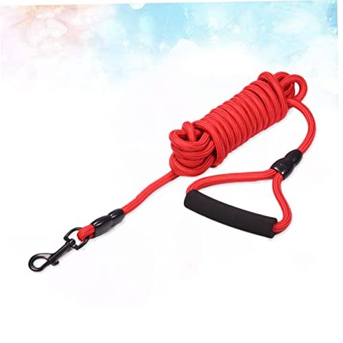 Toyvian Heavy Duty Dog Leash with Padded Handle Red Training Leash for Medium Large Dogs Ergonomic Grip for Comfort and Control for Training and Walking