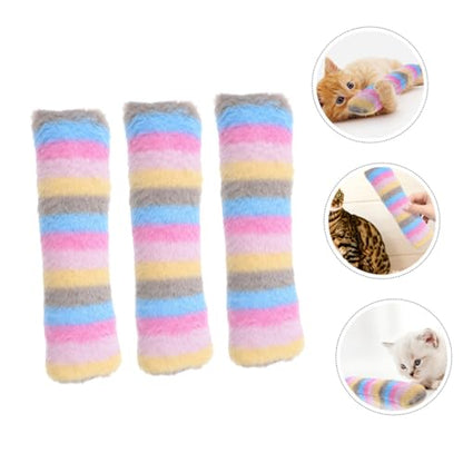 ORFOFE 3pcs Catnip Plush Pillow Shape Kitten Teething Interactive Indoor Catnip for Cats