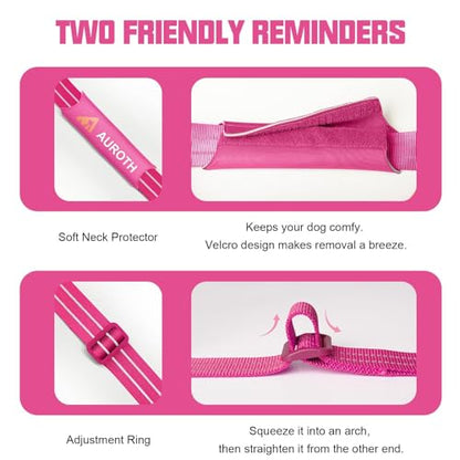 AUROTH Dog Harness and Leash Set, Soft Padded Service Dog Vest with 5.25FT Dog Leash, No Choke, Easy On Pet Vest, Adjustable Reflective No Pull Pet Vest Medium Sized Dog, Easy Walking and Training - color: Pink Camo, size: Medium