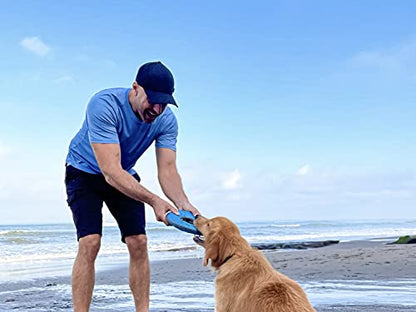 Tuff Pupper SuperChewy Tough Floating Dog Water Toy Strong Natural Rubber | Great Dog Fetch Toy | Pool Swimming Toy for Puppy| Durable Training Toy for Non-Aggressive Chewers