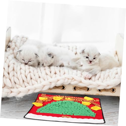 BESPORTBLE Pet Snuffle Mat for Dogs Washable Slow Feeder Multi-Functional Foraging Mat for Sniffing and Training Lint Material for Indoor and Outdoor Use