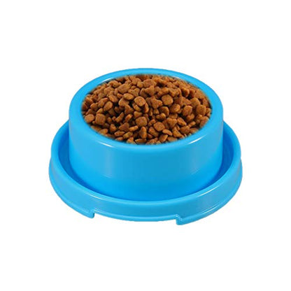 Dog Bowl Set Pet Food and Water Feeder Non-Skid Outdoor Cat Bowls Feeding Dish for Puppy Small Medium Dogs