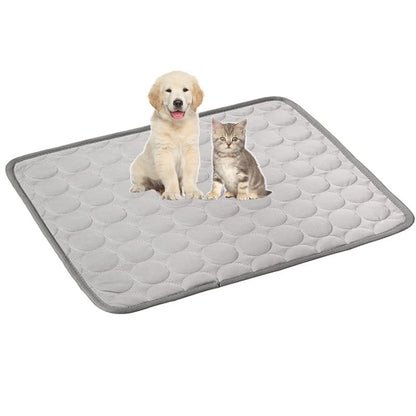1pcs Dog Bed Cover Pet Blanket for Furniture Bed Couch Sofa Reversible, Breathable, Washable Pet Blankets, Dog Cooling Mat, Light Grey, 40 * 30cm - color: Light Grey, size: 40*30cm