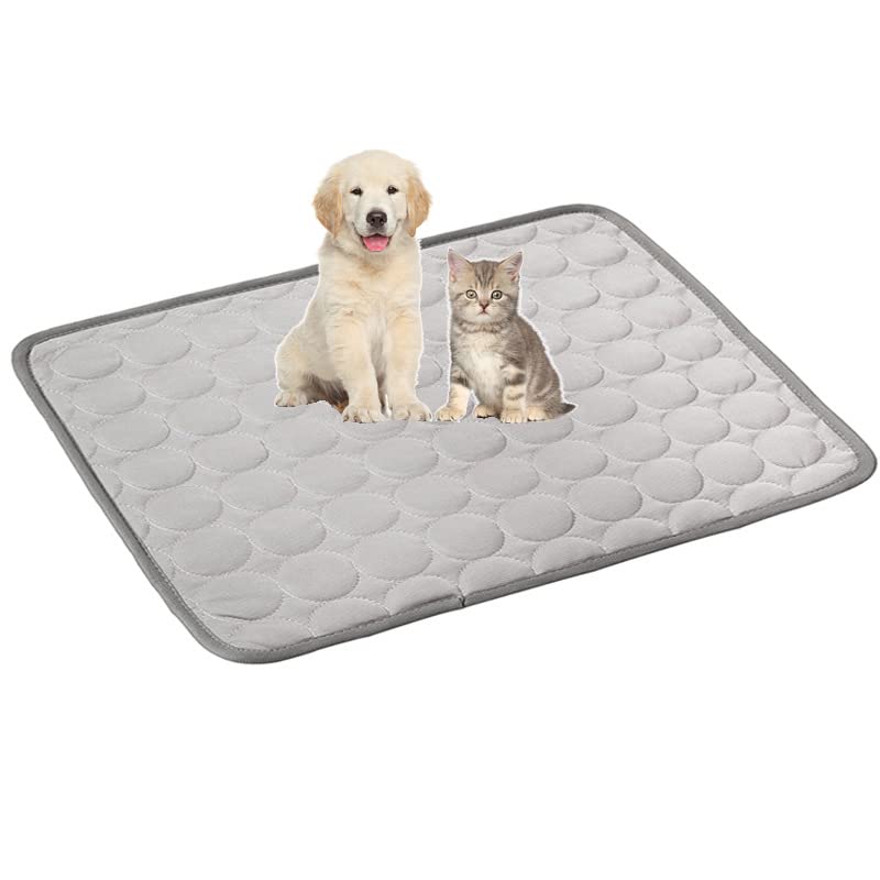 1pcs Dog Bed Cover Pet Blanket for Furniture Bed Couch Sofa Reversible, Breathable, Washable Pet Blankets, Dog Cooling Mat, Light Grey, 50 * 40cm - color: Light Grey, size: 50*40cm
