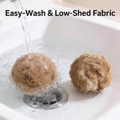 Rabbit Fur Ball Cat Toy, Soft Fluffy Rabbit Fur Cat Toys, Furry Catnip Rabbits Furs Balls with Washable & Fun to Chase, for Kicks & Games, for Indoor Exercise Ball & Bonding Cat (5PCS)