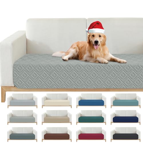 2026 Waterproof Sofa Dog Blanket (30"x53") Comfy Loveseat Couch Mat for Pets with Anti-Slip Back, Universal Incontinence Lightweight Liner Pad for Furniture Car Picnic etc Durable Washable, Light Grey - color: Light Grey, size: 30x53 Inch