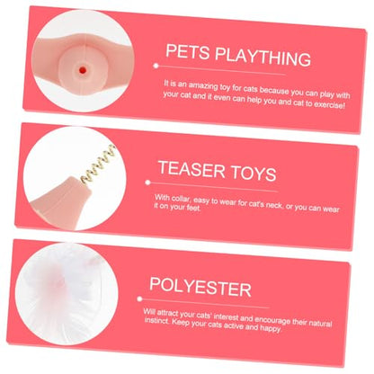 Interactive Cat Teaser Wand with Plush and for Kitten Exercise and Hunting Instinct Stimulation