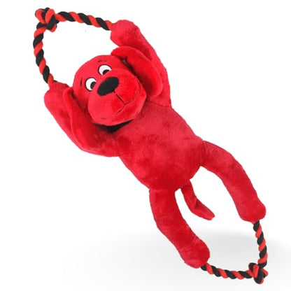 Dog Toys – Tug of War Rope Toy for Dogs, Plush Bone, Durable Rubber Chew Toy for Training, Fetch, Pull, and Play for Large & Small Dogs, Canine Tug Toys. (Rope Plush) - color: Rope Plush