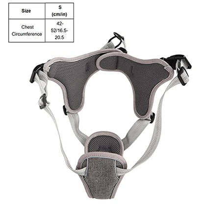 Adjustable No Pull Dog Harness, Reflective Vest Harness for Medium Large Dogs, Padded Chest and Back Support with Quick Lock Buckle, Outdoor Walking Harness for Night (S) - size: S