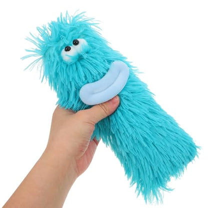 Beaupretty Interactive Catnip Plush Pillow for Indoor Kittens, Sturdy Chew for Teething, Soft Blue Plush Cat for Playtime and Stress Relief