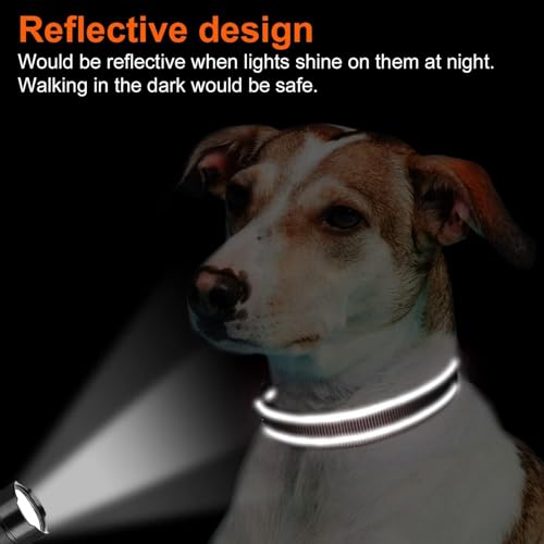 Joytale Reflective Dog Collar, Soft Neoprene Padded, Metal D-Ring, Nylon Pet Collar Adjustable for Puppy and Small Dogs, Brown, XSmall - color: Brown, size: X-Small (Pack of 1)