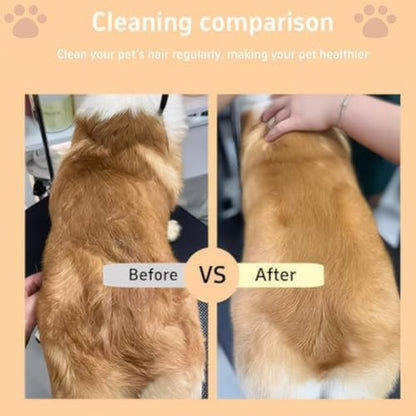 CealumVita Deshedding Glove and Cat Steam Brush,cat grooming set，pet hair removal tool ，with Massage for Dogs and Cats Grooming (Beige spray cmb+gloves-1pair) - color: Beige spray cmb+gloves-1pair