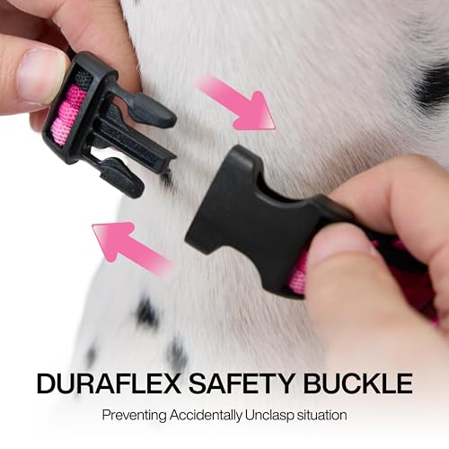 Premium Dog Collar Adjustable Soft Neoprene Padded Collar with Quick-Release Buckle for Small Medium Large Dogs