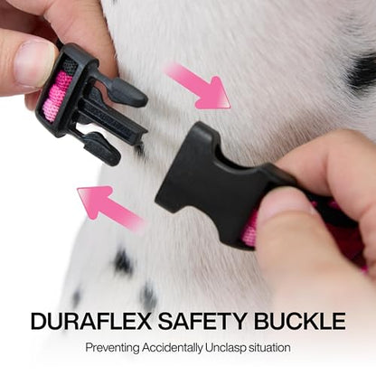 Premium Dog Collar Adjustable Soft Neoprene Padded Collar with Quick-Release Buckle for Small Medium Large Dogs