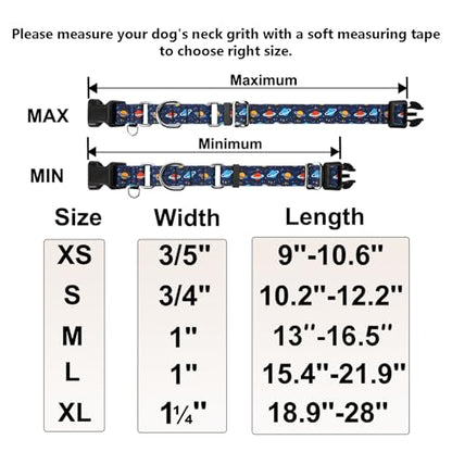 Martingale Dog Collars with Buckle No Slip Training Boy Dog Collar for Small Dogs (Blue Space, Small) - color: Blue Space, size: Small