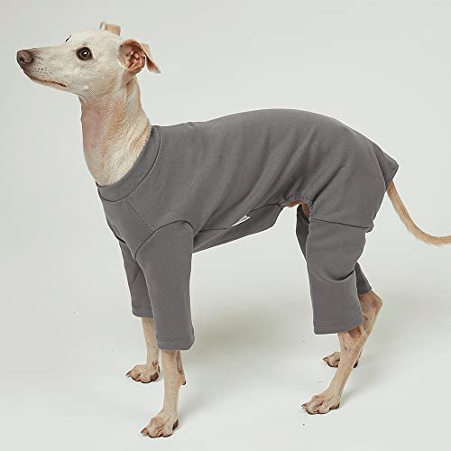 Basic Dog Pajamas Pastel Durable and Elastic Dog Onesie Apparel Outfits Doggie Jammies (2X-Large, Gray) - color: Gray, size: 2X-Large
