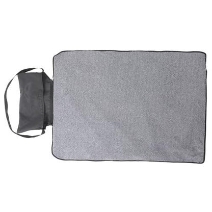 Kisangel Portable Pet Blanket Waterproof Blanket for Pet Waterproof Dog Blanket Pad Supplies Travel Dog Bed Portable Bed Foldable s Outdoor Mat Blankets Black