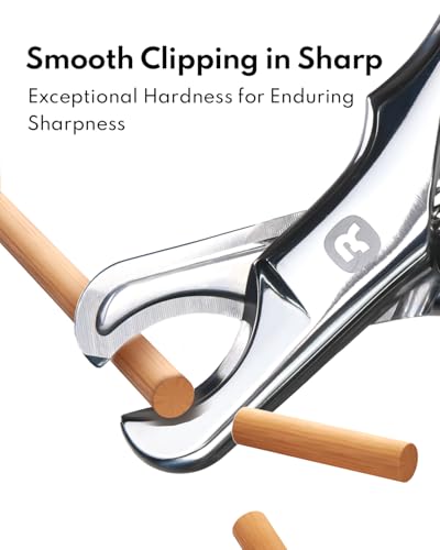 HomeRunPet Dog Nail Clippers, All Steel with Sharp Blade for Thick Nails, Ergonomic Non-Slip Handles, Professional Heavy Duty Dog Nail Trimmer for All Dogs Cats, Easy At-Home Nail Care