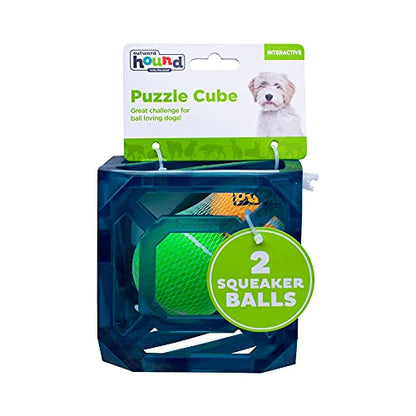 Outward Hound Puzzle Cube Interactive Squeaky Dog Toy - color: Puzzle Cube, size: 3 Piece Set