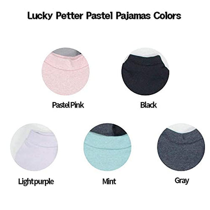 Basic Dog Pajamas Pastel Durable and Elastic Dog Onesie Apparel Outfits Doggie Jammies (Medium, Purple) - color: Purple, size: Medium
