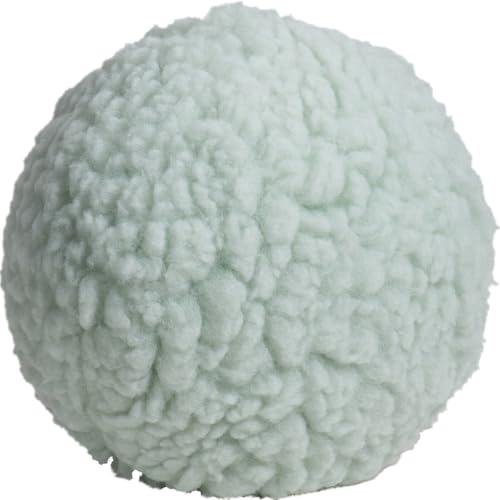 HuggleHounds Plush Ball Dog Toy - Dog Fuzzy Toy, Plush with Soft Fleece, Durable for Small and Large Breeds - 8" Seafoam HuggleFleece Ball, Large - size: Large, style: Seafoam Ball