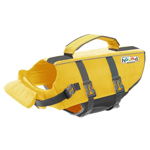 Outward Hound Granby Splash Yellow Dog Life Jacket, XS - color: Yellow, size: X-Small (Chest Girth: 11"-15")