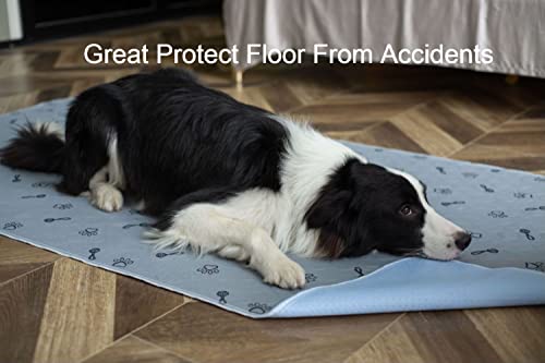 Peepeego 2Pack Pee Pads for Dogs Reusable+Free Dog Comb, Waterproof Rug 36"x72", Absorbent Dog Pads Washable, Non Slip - size: 2Pack 36x72