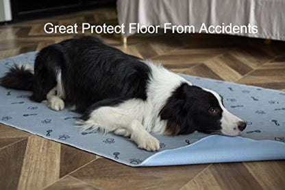 Peepeego 2Pack Pee Pads for Dogs Reusable+Free Dog Comb, Waterproof Rug 36"x72", Absorbent Dog Pads Washable, Non Slip - size: 2Pack 36x72