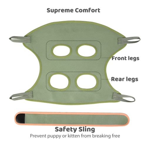 Guzekier Cat Grooming Hammock Harness for Cats, Cat Nail Clipper - size: S（for cats 12-25lbs）