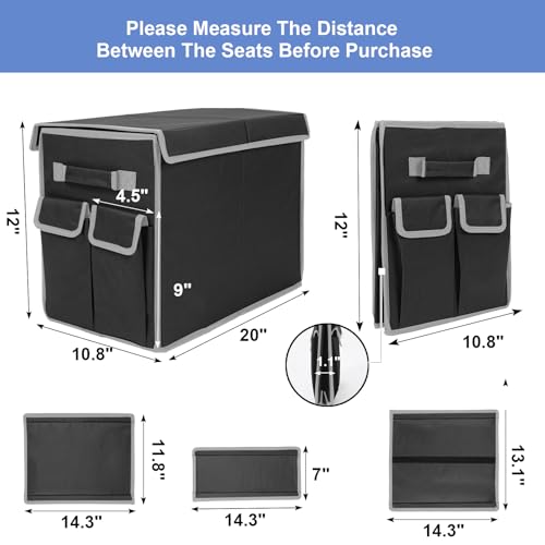 Seat Extender for Dogs up to 200lbs, Back Seat with Storage Pockets, Collapsible Front & Backseat Extender for Large, Medium and Small Dogs(Grey&Black) - color: Grey&Black