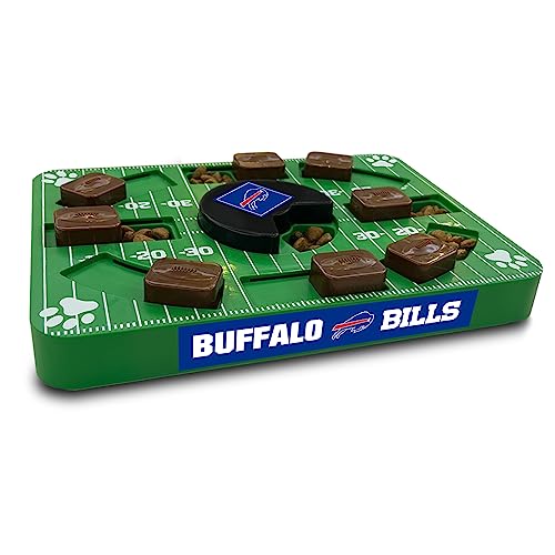 Pets First NFL Buffalo Bills Puzzle Toy, Puzzle Treat Dog Toy, Interactive Dog Treat Toy, Dog Puzzle - color: BUFFALO BILLS, size: Standard