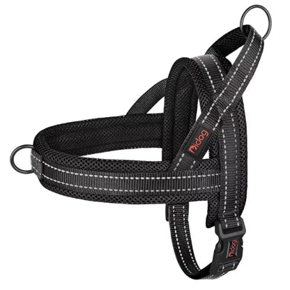 Didog No Pull Dog Harness with Soft Mesh Padded,Reflective & Quick Fit Light Weight Dog Strap Vest Harness,Easy for Walking Training (S:Chest 18-22", Mesh-Black) - color: Black, size: S: Chest 18-22", Fit 19-29 lbs