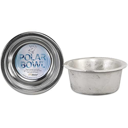 Neater Pets Polar Bowl - Freezer Bowl for Ice Cold Water for Dogs & Cats - Perfect for Hot Summer Days, (3.5 Cups)