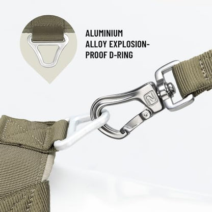 EXCELLENT ELITE SPANKER No Pull Dog Harness Padded Military Patrol Vest Adjustable Nylon Small Service Walking Dog Harness with Handle for Training Running(RGN-M) - color: RGN, size: M-(Chest 25.5-31.5")
