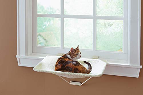 Prevue Pet Products TabbyNapper Easy Mount Cat Hammock Bed Perch for Window, No Tools Needed