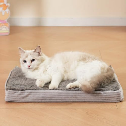 Self Warming Cat Bed Self Heating Cats Puppies Mat Pet Pad for Indoor Outdoor Pets with Non-Slip Bottom Washable (20x16 Inch) - size: 20x16 Inch