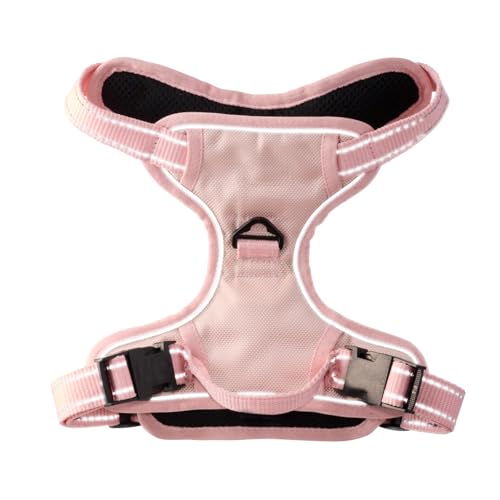 Pet Passion MAX - THE Hardy Reflective Harness, Pink, X-Large - color: PINK, size: X-Large (55-80 lbs)