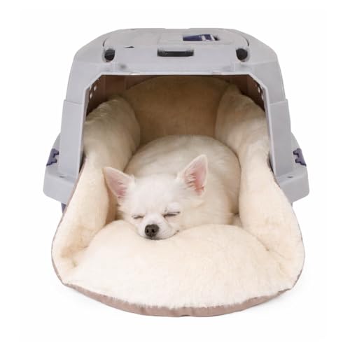Helen's Pet Bed Plush Winter Dog Crate Pad, Extra Small (Label: S JP Size) - Soft Washable Crate Bed Cushion for Wire & Plastic Dog Crates, Carriers & Kennels, Multi-Fit - color: Ivory (Faux Fur), size: X-small