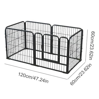 Dog Playpen for Indoor & Outdoor, 6 Panels Heavy Duty Dog Playpen, Foldable Metal Pet Play Pen Exercise Pen, Stainless Steel Pet Fence Barrier for Dog Cat Rabbit Indoor Outdoor Home Yard