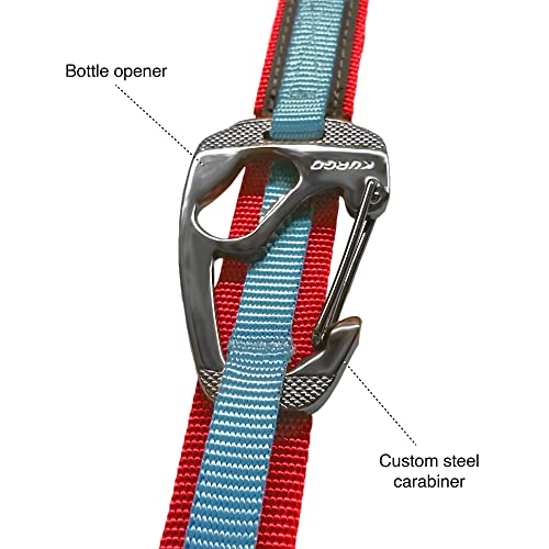 Kurgo Reflective 6-in-1 Quantum Dog Leash, Barn Red - color: Barn Red