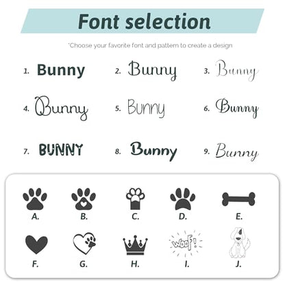 Personalized Dog Bowls with Name, BUGMKCS Customized Steel-stanless Pet Water Bowls for Both Cat & Dog, Engraved Dog Water Bowl, Durable Cute Double Layer Reinforcement Cat Food Bowl for Pets Gifts