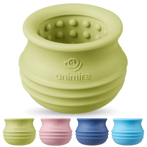 Treat Dispensing Dog Toy, Long-Lasting Interactive Puzzle Toys for Dogs, Stuffable Dog Enrichment Frozen Lick Treat Toy for Boredom, BPA Free Silicone Fetch Catch Chew Toy (Green,L) - color: Green, size: L