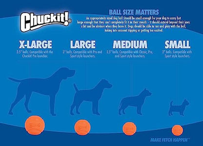 ChuckIt! High-Bounce Rubber Fetch Ball, Small (Colors Vary) 2 Pack - color: Multi, size: Small (Pack of 2)