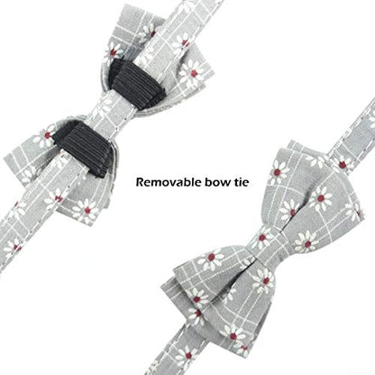Bowtie Cat Collars Breakaway with Bell, Adjustable Cute Kitty Collars Safety Buckle Kitten Collar for Cat Puppy 7.5-11in - color: 3