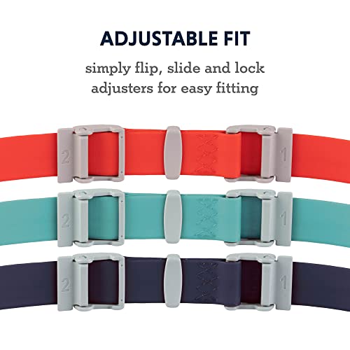 Ruffwear, Confluence Dog Collar, Waterproof Heavy Duty Quick Release Buckle, Odor-Resistant Easy Clean Adjustable TPU Webbing with & Silent ID Attachment, Midnight Blue, 14"-20" - color: Midnight Blue, size: 14"-20"
